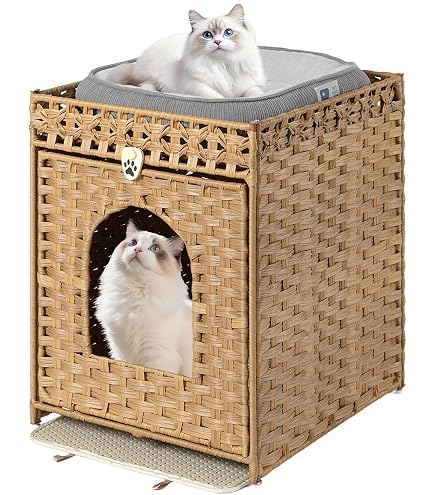 Amazon | UTSADD ウートソッド キャットハウス 脚付き - 籐 105.721.07